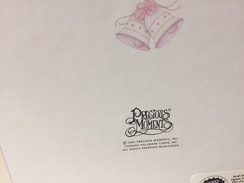 Vintage Hallmark Precious Moments Wedding Photo Album New Large Postbound