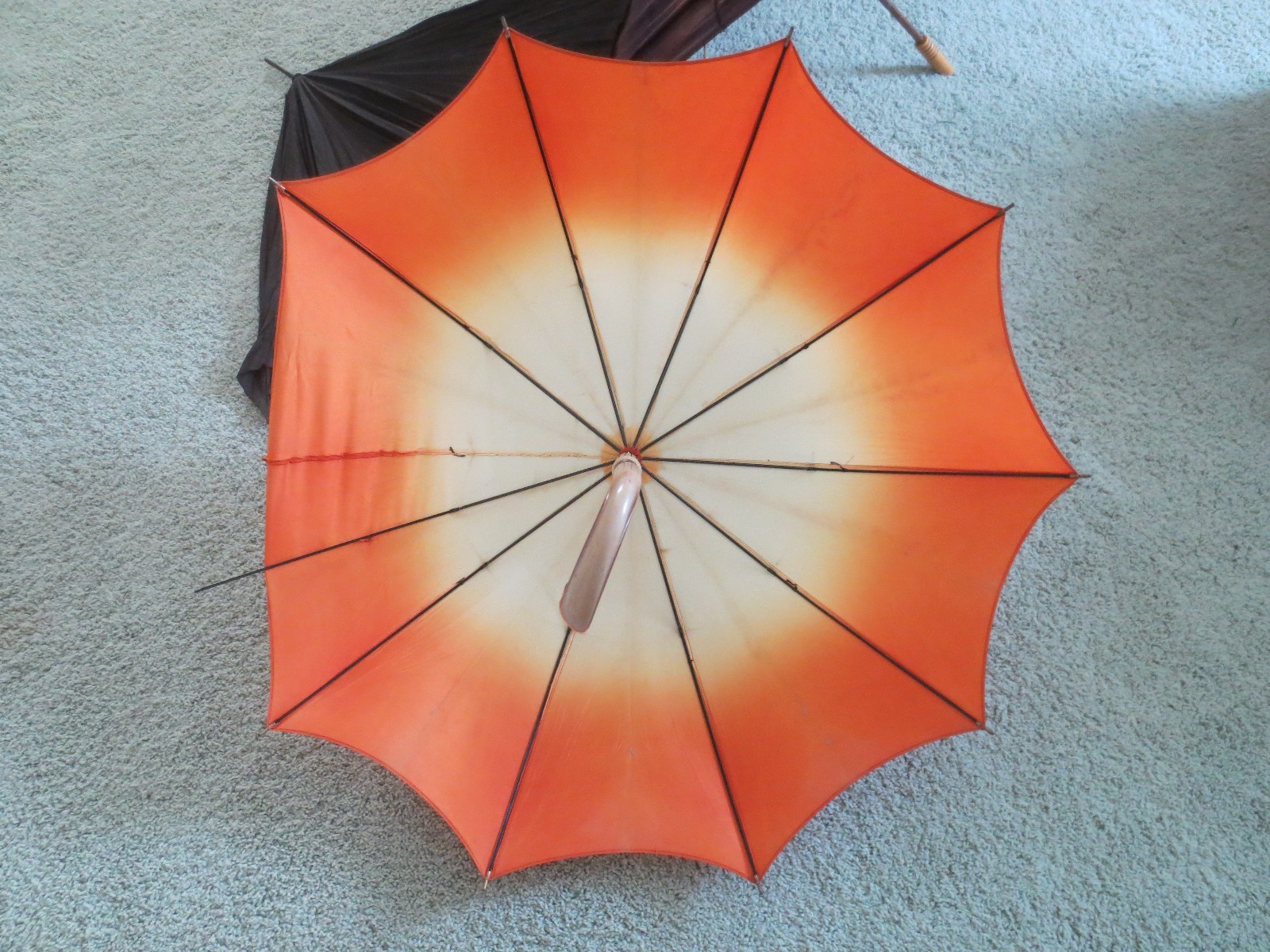 Lot of 3 Antique Umbrella Parasol Germany 1900 Wood Metal Bakelite Bone Repair