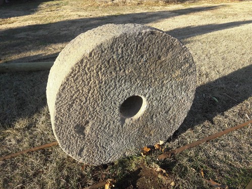 Antique38x12Millstone Grinding Grist Mill Stone Garden Landscaping Fountain Base