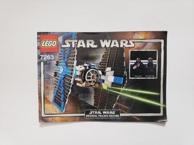 LEGO Star Wars 7263 TIE Fighter 2005 INSTRUCTION MANUAL ONLY