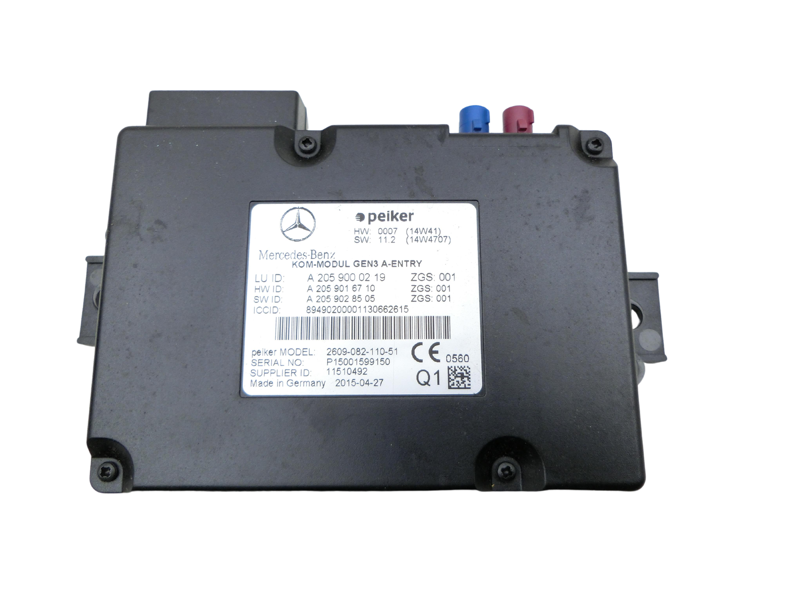 Centralina / Apparecchio controllo modulo Kom GEN3 · A-Entry per Mercedes W246 B180 14-18 - Bild 1