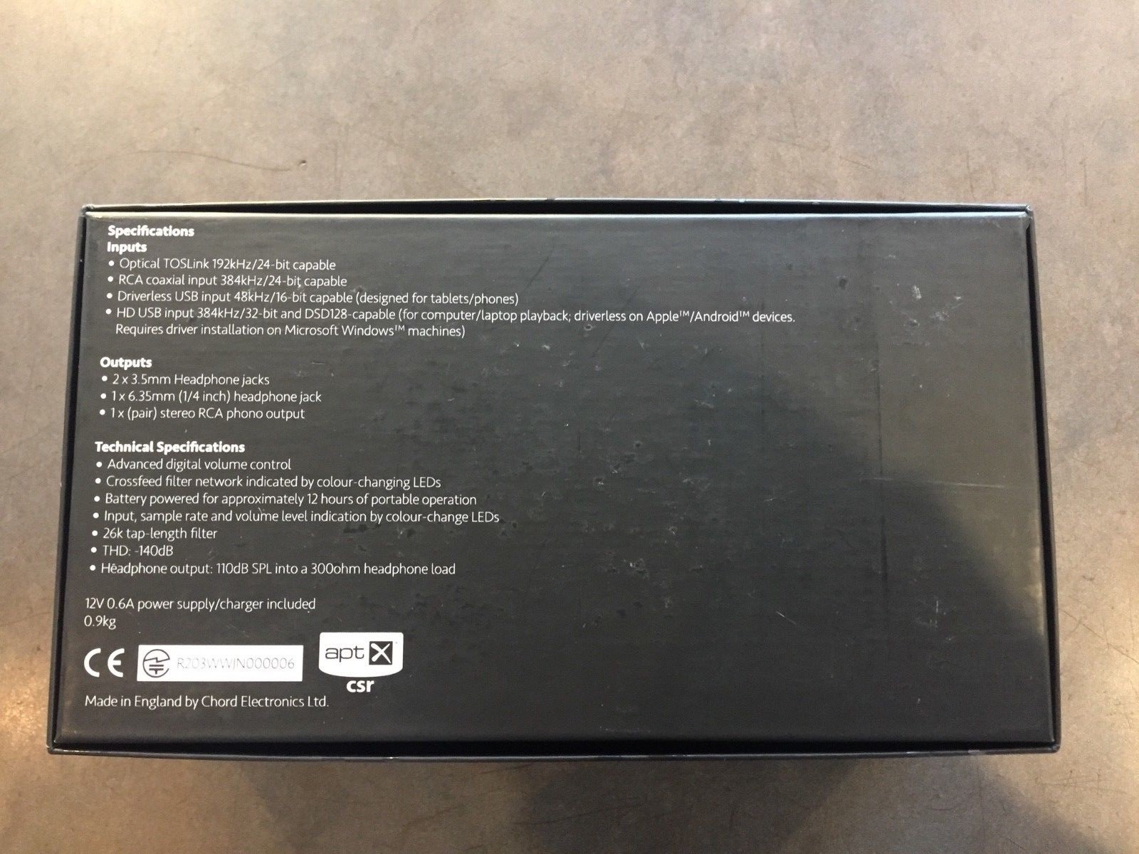 Chord Hugo Portable DAC Headphone Amplifier