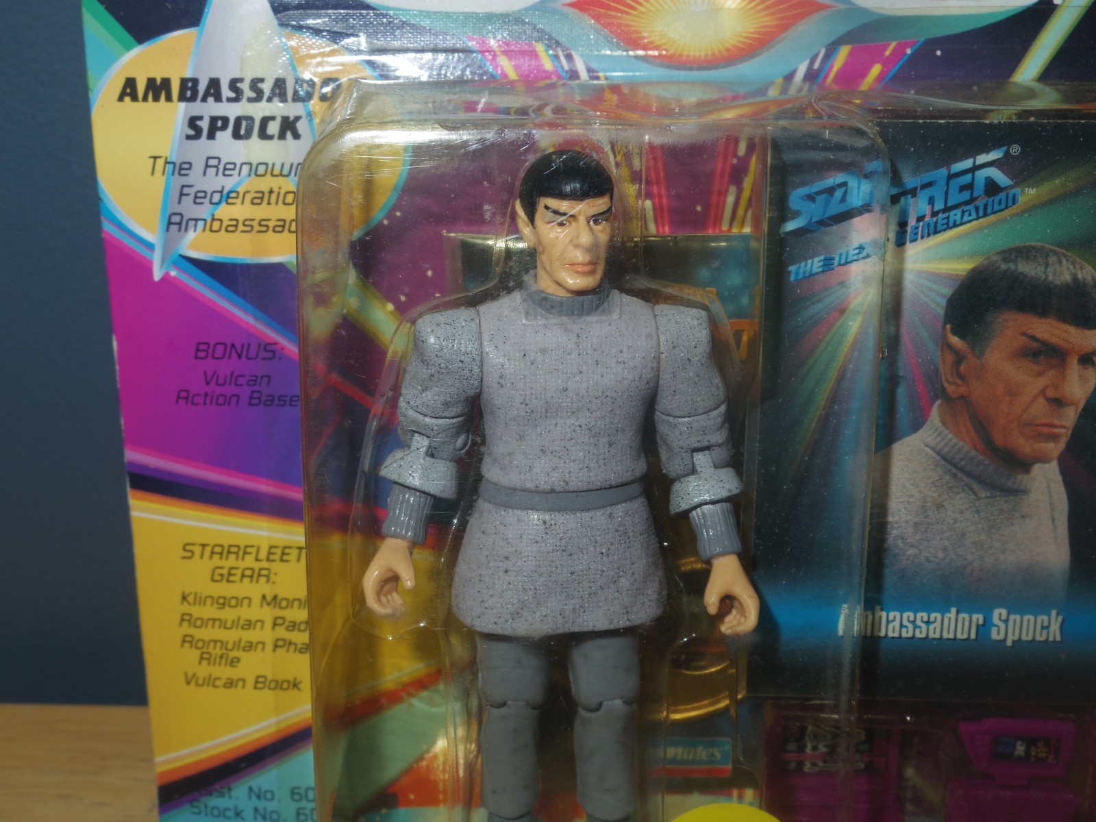 1993 Playmates Star Trek Next Generation Ambassador Spock Collectible Toy - New