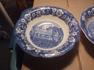 2 BOWLS - FLOW BLUE - 