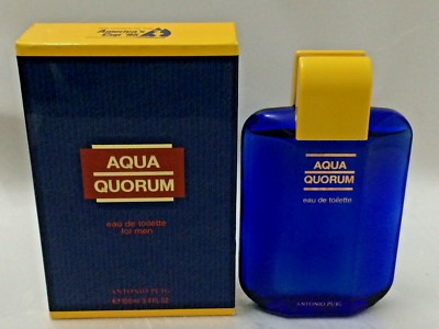 Antonio Puig Aqua Quorum Cologne Men 3.4 oz EDT Splash -Dab on -VINTAGE 1994