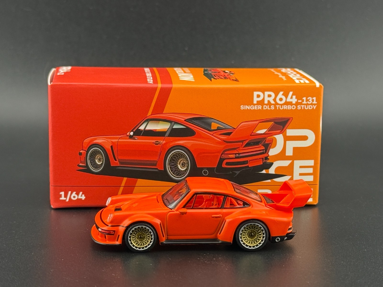 PORSCHE DESIGN ヒュミドール Preorder] POPRACE 1:64 Porsche 911 SINGER DLS TURBO (ROAD