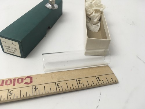 Vintage Hauptner Syringe 30cc Replacement Glass Barrel plus bonus