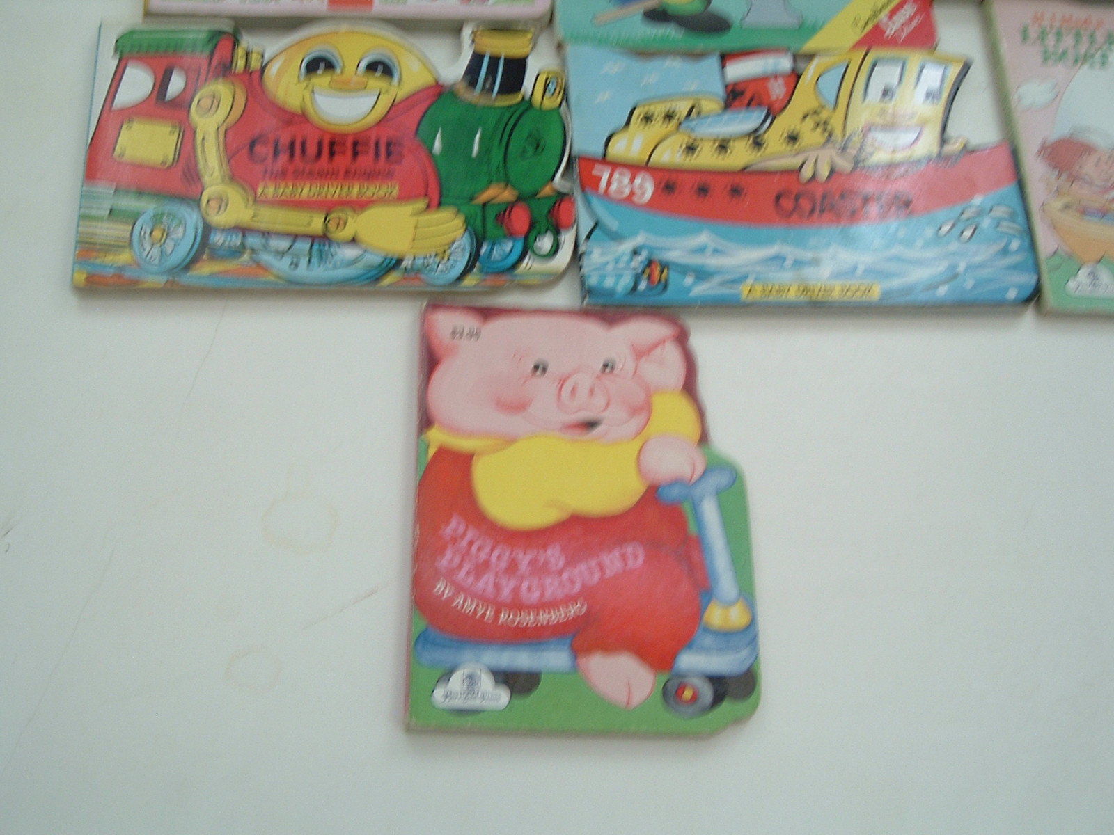 board chunky 8 book lot toddlers baby  boat, train,  sesame street,muppets, pony