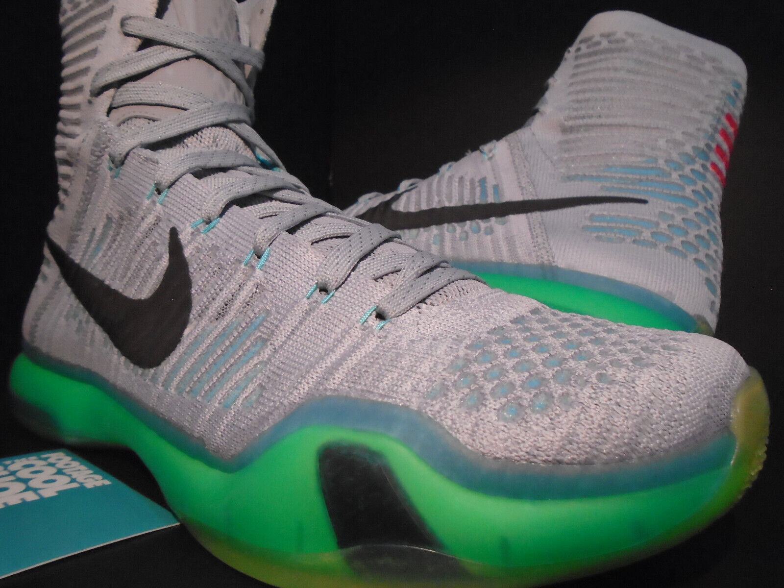 NIKE ZOOM KOBE X 10 ELITE HIGH ELEVATE WOLF GREY RETRO GREEN NIKE ZOOM KOBE X 10 ELITE HIGH ELEVATE WOLF GREY RETRO GREEN