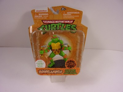 NIB 2014 TMNT VIACOM MICHELANGELO MINIATURE FIGURE KEYCHAIN BOX W/LT WEAR