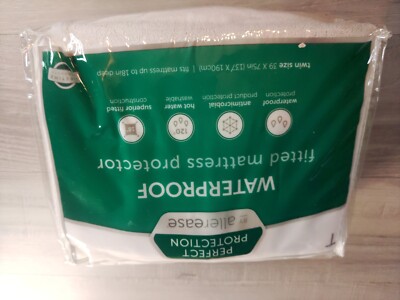 Perfect Protection Allerease. Waterproof fitted mattress protector. Twin.