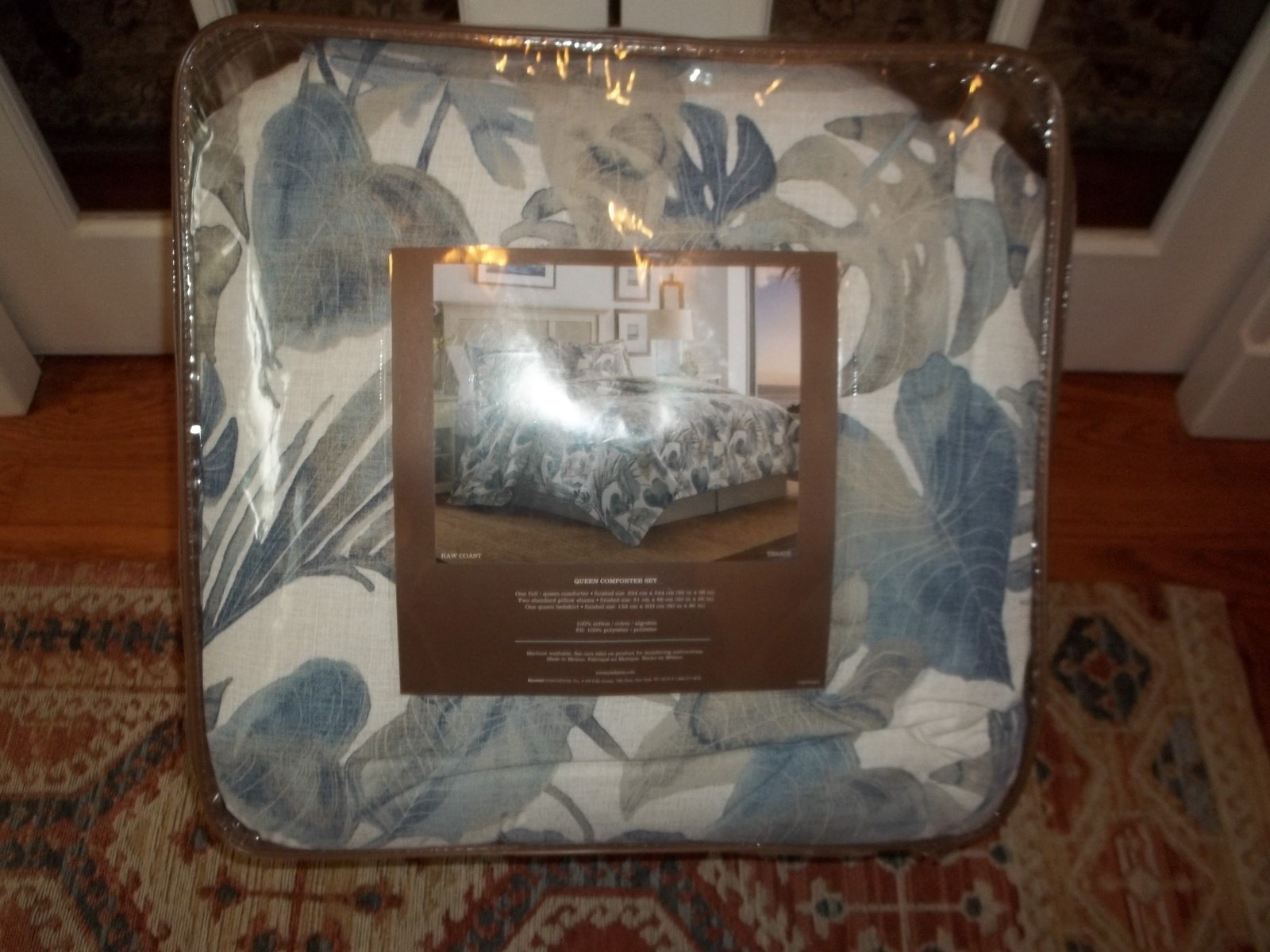 NIP Tommy Bahama Raw Coast Tropical Queen Comforter Set 4pc