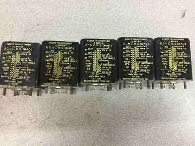 NEW NO BOX (LOT OF 5) TTI 105/115/125 VAC PRI 15/20 VAC SEC POWER TRANSFORMER Q-