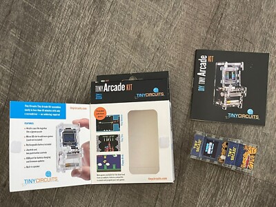 Tiny Arcade DIY Kit Tiny Circuits Mini Video Game Model - Built - Used