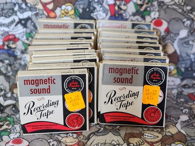 Magnetic Sound Recording Lot Of 17 Reel Tape 2P10 250 1 MIL P.V.C -NOS Read