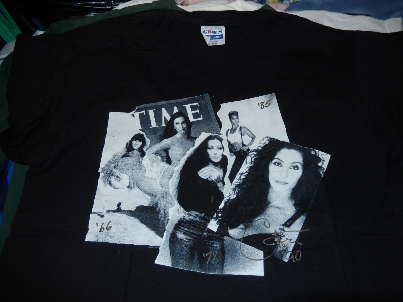 VTG CHER - HEART OF STONE TOUR 1990 CONCERT T-SHIRT XL BLACK