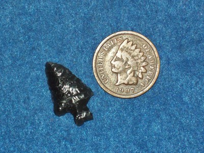 Obsidian Rose Springs Stemmed Point - Klamath County Oregon