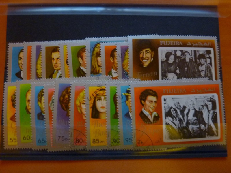 Fujeira 1972 - Mi NÂ° 1124a Ã  1143a OblitÃ©RÃ©S - Stars De CinÃ©Ma