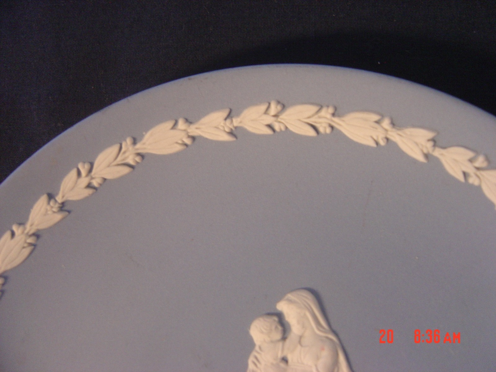 Vintage Wedgwood BLUE  Jasperware Plate Dish 