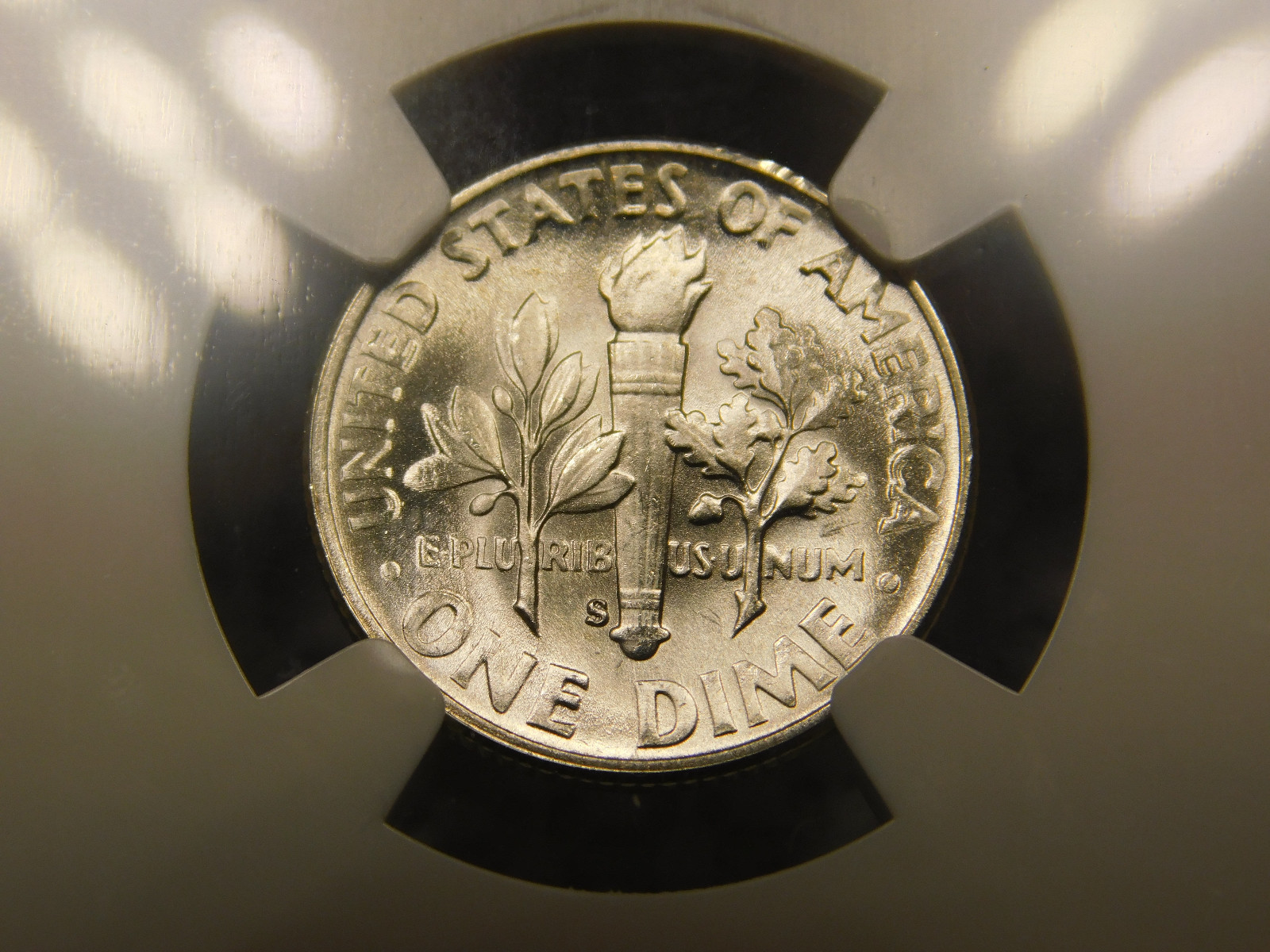 1948 S 10C Roosevelt Dime Certified NGC MS68FT Full Torch/Band Pristine Specimen