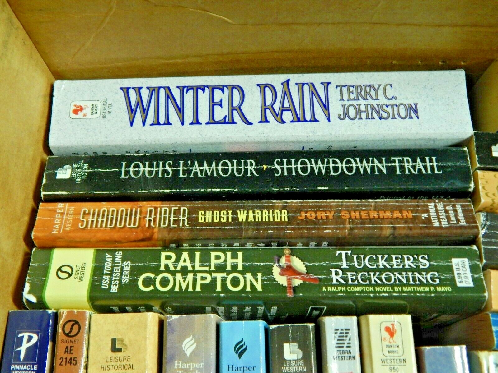 Large lot of 39 Western Cowboy Books mixed Authors  EUC