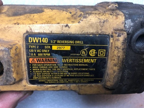 DW140 DEWALT HEAVY-DUTY 1/2