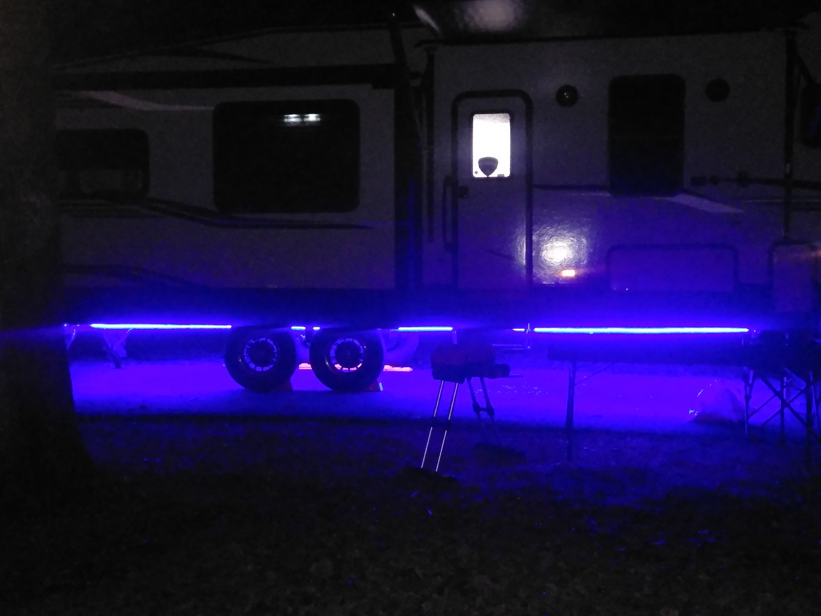 48' Blue RV Under Body Led Light Kit RV Light Kit Under Carriage Led