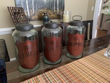  Pottery  Barn  Canister Set  Cereal Granola Oats eBay 