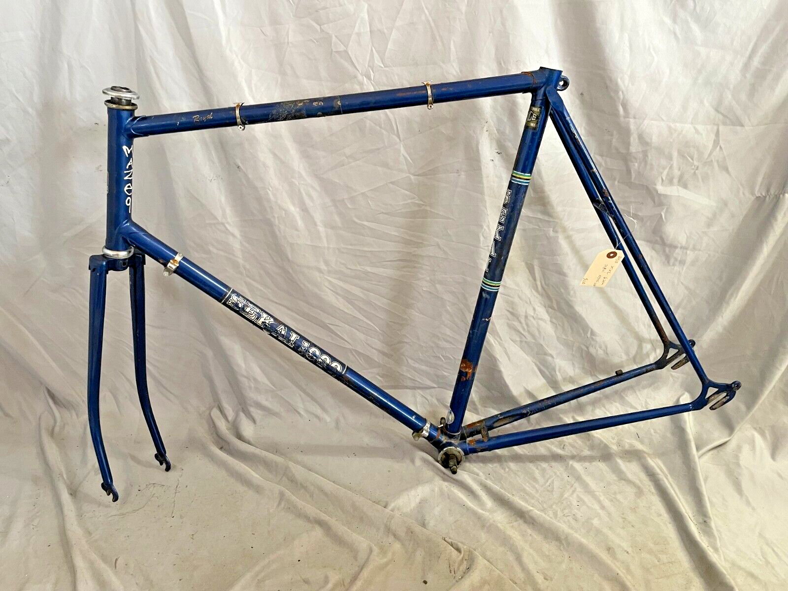 1981 Sekai 1000 Royal Touring Road Bike Frame 64cm XX-Large Tange Fast Shipper!!