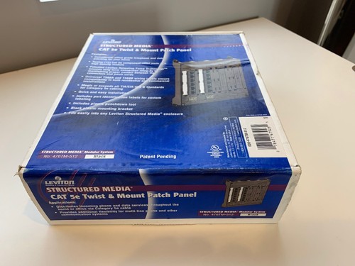 Leviton 476TM-512 CAT 5e Twist & Mount Patch Panel