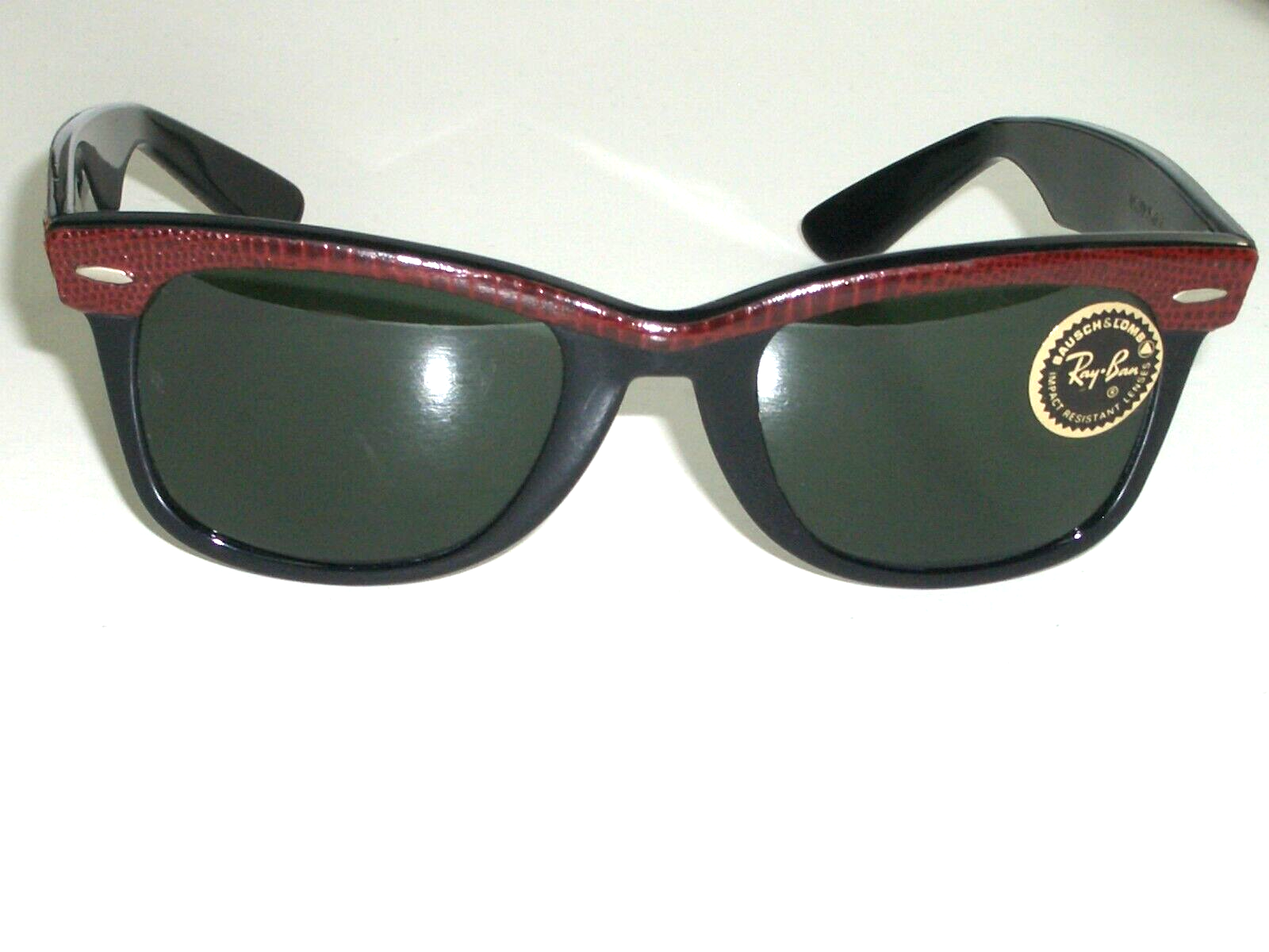 1980s B&L RAY BAN SPECIAL EDITION MULTICOLOR LEATHERS WAYFARER