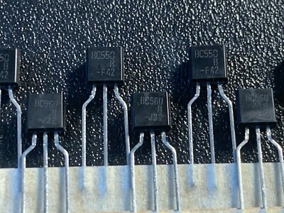 20pairs BC550B  /  BC560B (40pieces) Fairchild/Onsemi  transistors