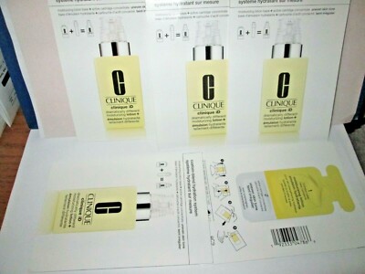 5X Clinique ID Dramatically Different Moisture Lotion + Uneven Skin Tone Samples