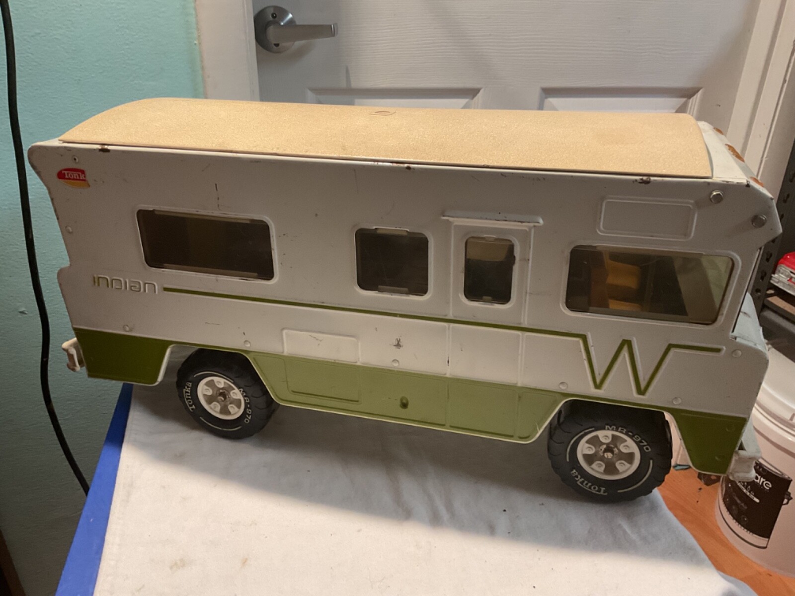 レトロ玩具 トンカ キャンピングカー WINNEBAGO INDIAN Vintage 1970s Tonka Winnebago Indian RV Camper Motor Home 22