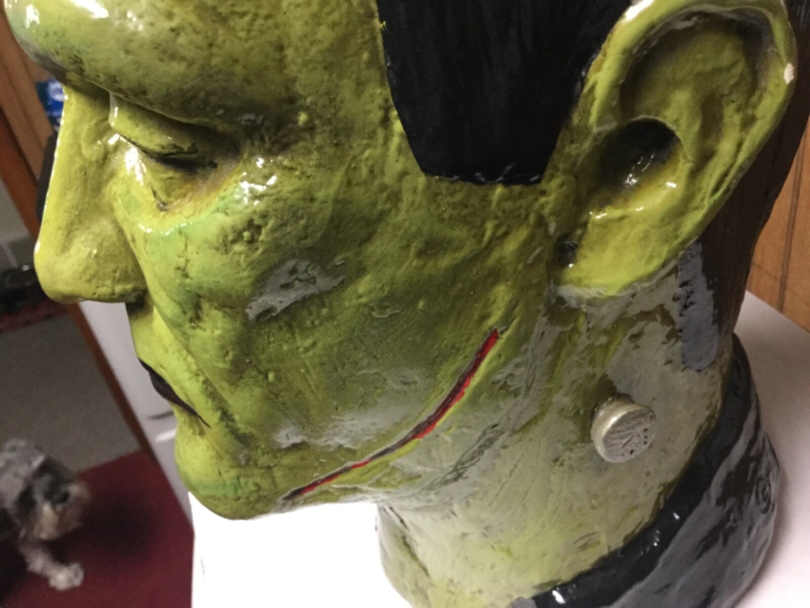 1965 Frankenstein Head Ceramic bank 1965 UPC Universal pictures VERY RARE WOW