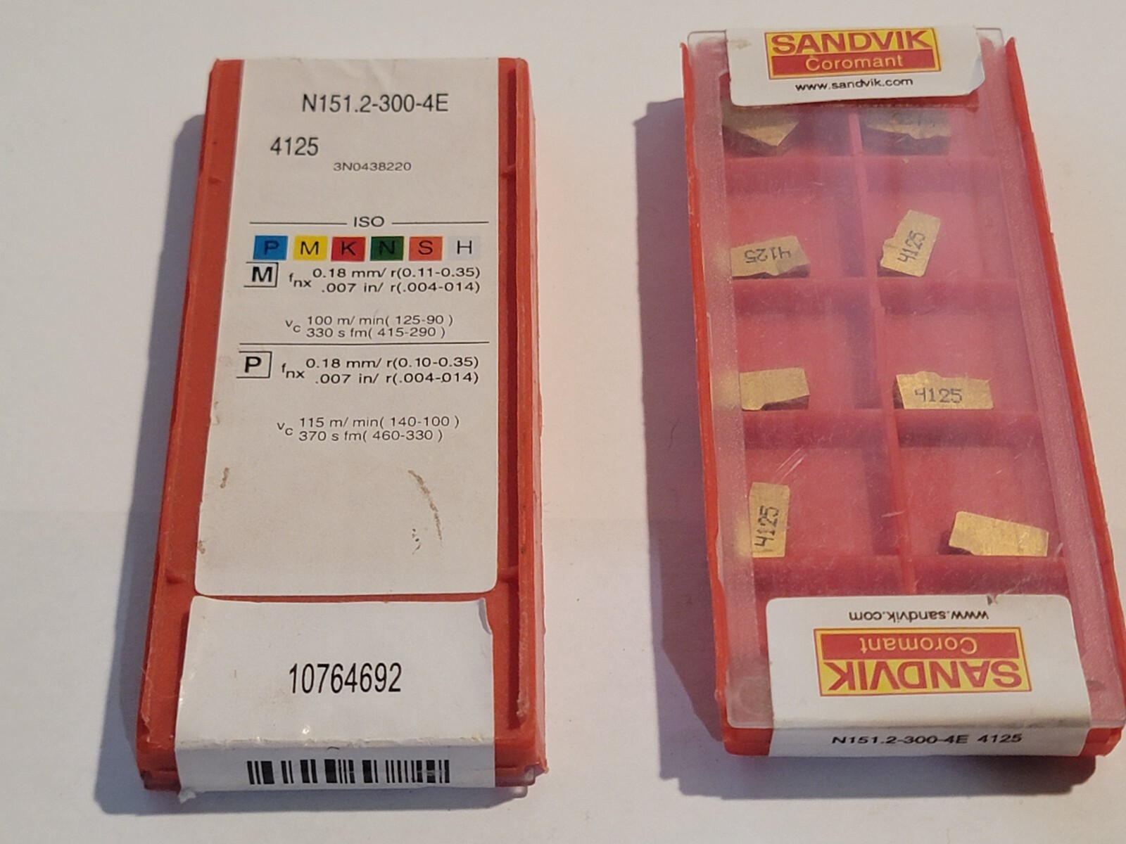 N151.2 300 4E 4125 SANDVIK * * 10 INSERTS * * FACTORY PACK