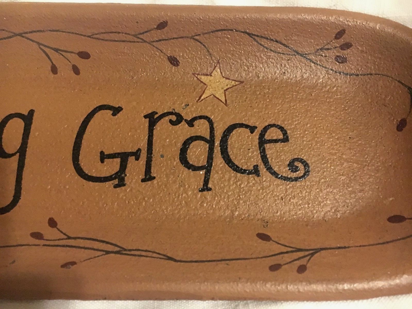 Hearthside Collection Amazing Grace Tray Decorative Oval by Donna White