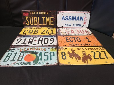 8 AST. Sublime , SIENFELD , ECTO 1  ,   License Plate Tin Sign Rustic Style NEW 