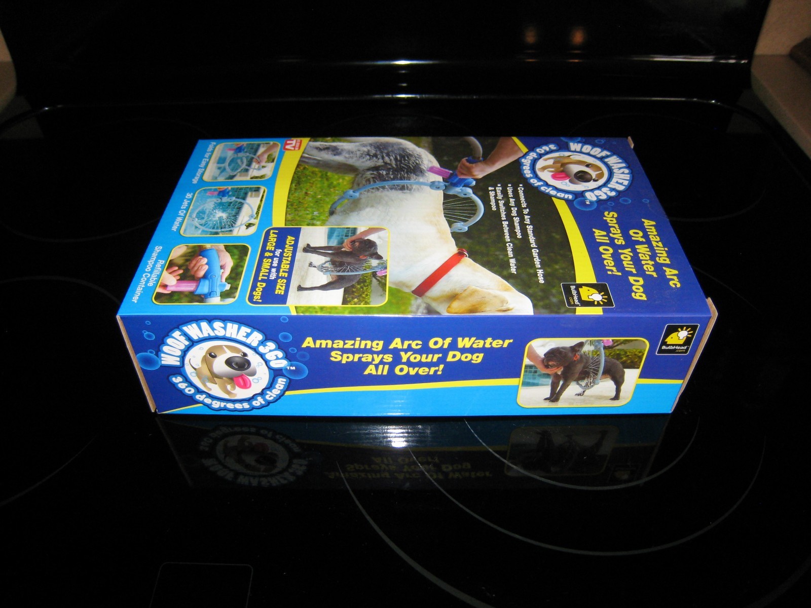 WOOF WASHING 360 DEGREES OF CLEAN DOG WASHING SHOWER SPRAYER-NEW IN BOX!!!