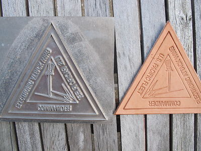 US Navy Commander Electronic Attack Wing Pacific Leather Patch Embossing Plate