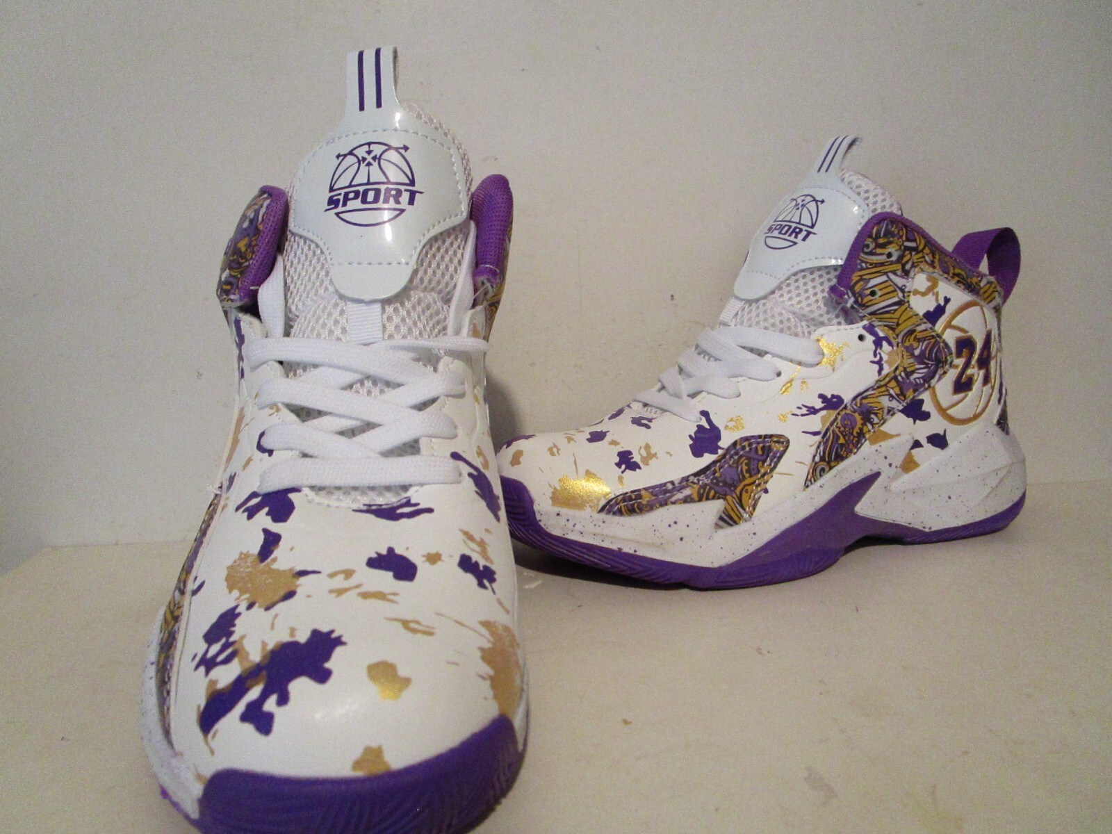 Aiscahent Mens Fashion Basketball Sneakers Shoes Purple