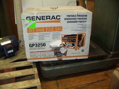 Generac Portable Generator 3250 Running Watts 3750 Starting Watts GP3250