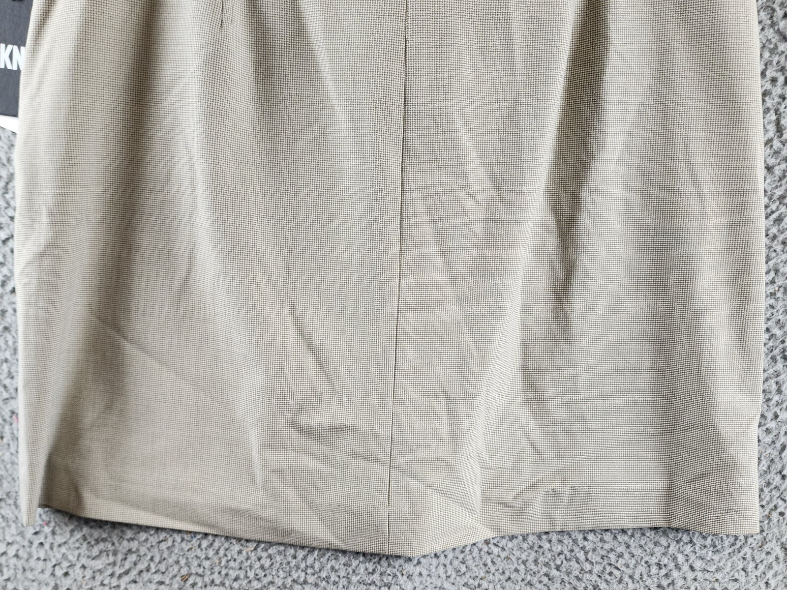 DKNY A-Line Business Casual Suit Skirt Womens 10 Light Fatigue/White Zip Closure - Picture 9 of 17