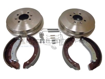 CITROEN BERLINGO & VAN 1.9D 1.6 + 2.0 HDI REAR 2 BRAKE DRUMS SHOES + FITTING KIT