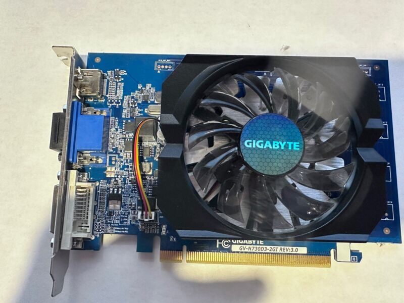 Gigabyte Geforce Gt 730 2gb Ddr3 Pci Express 2.0 Video Card Gv-n730d3-2gi Rev3.0