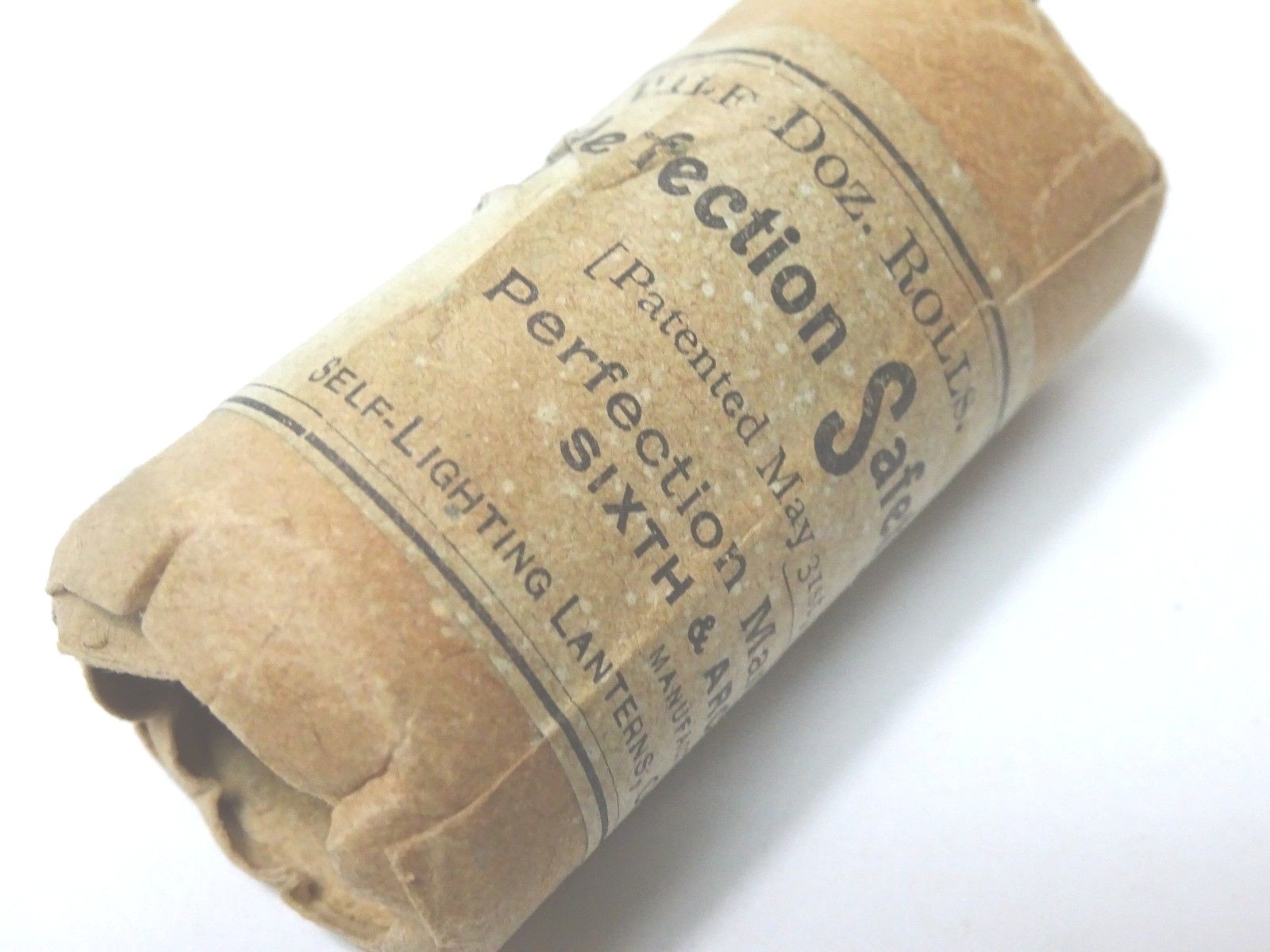 1 Pack = 6 c.1880 Perfection Safety Igniting Tape Oil & Kerosene Lamps Stockwell