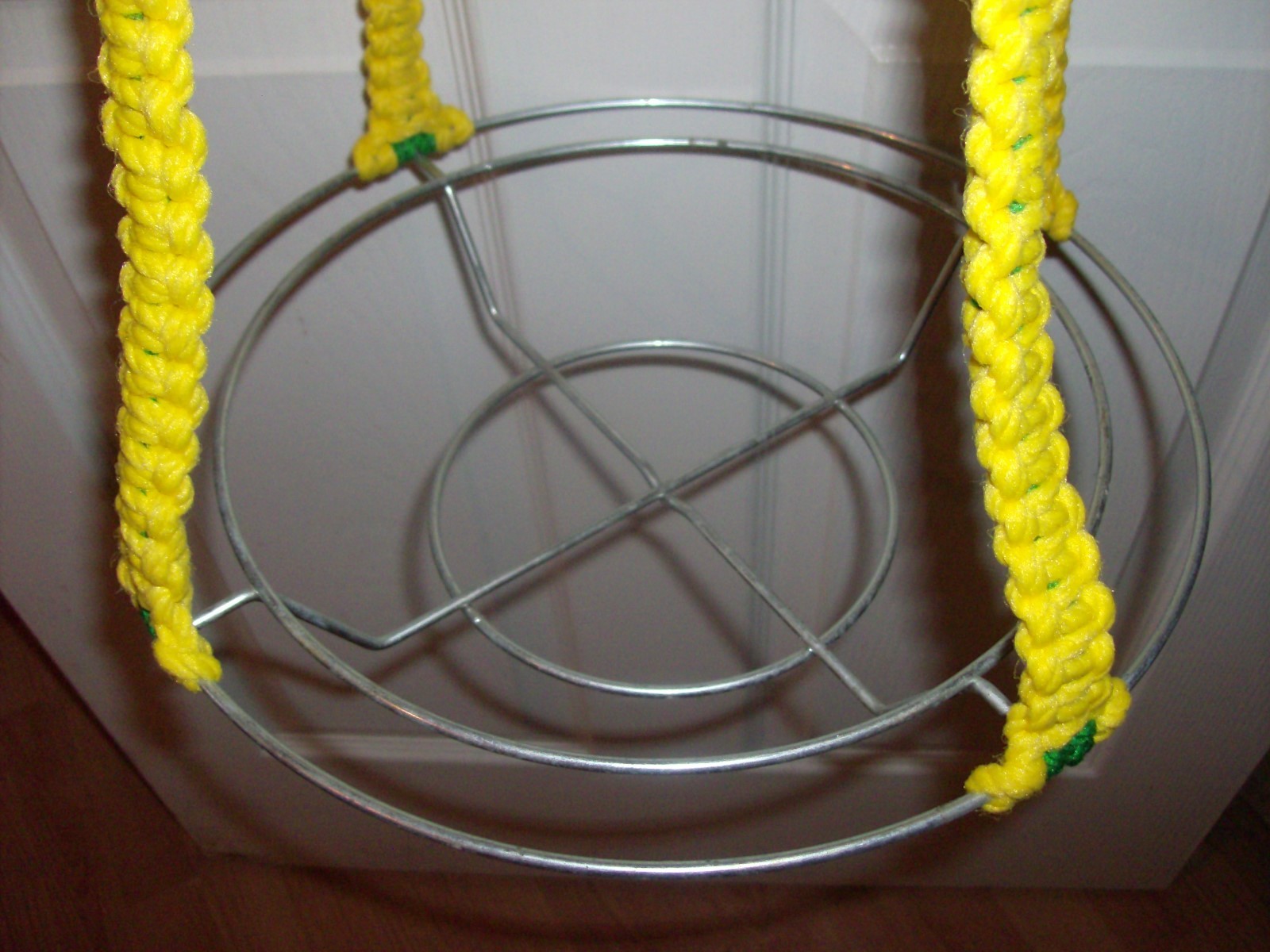 new PLANT HANGER custom made GREEN BAY color 36 inches GREEN yellow