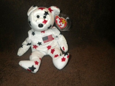 RARE TY GLORY Beanie Baby with Numbered Tush Tag and Tag Errors