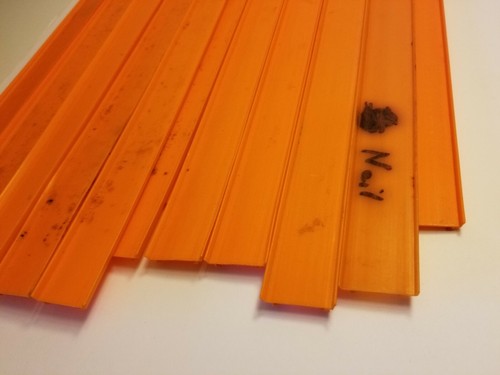 VINTAGE HOT WHEELS RED LINE 24 ORANGE STRAIGHT TRACKS