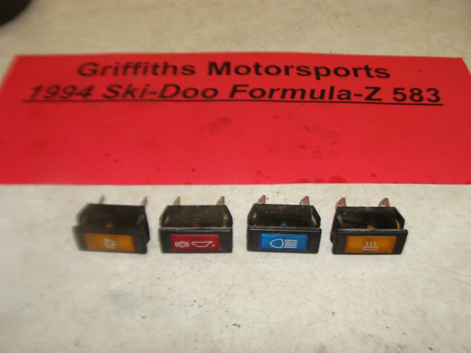 1994 Ski-Doo Formula Z 583 dash warning lights hi beam oil 1994 Ski-Doo Formula Z 583 dash warning lights hi beam oil